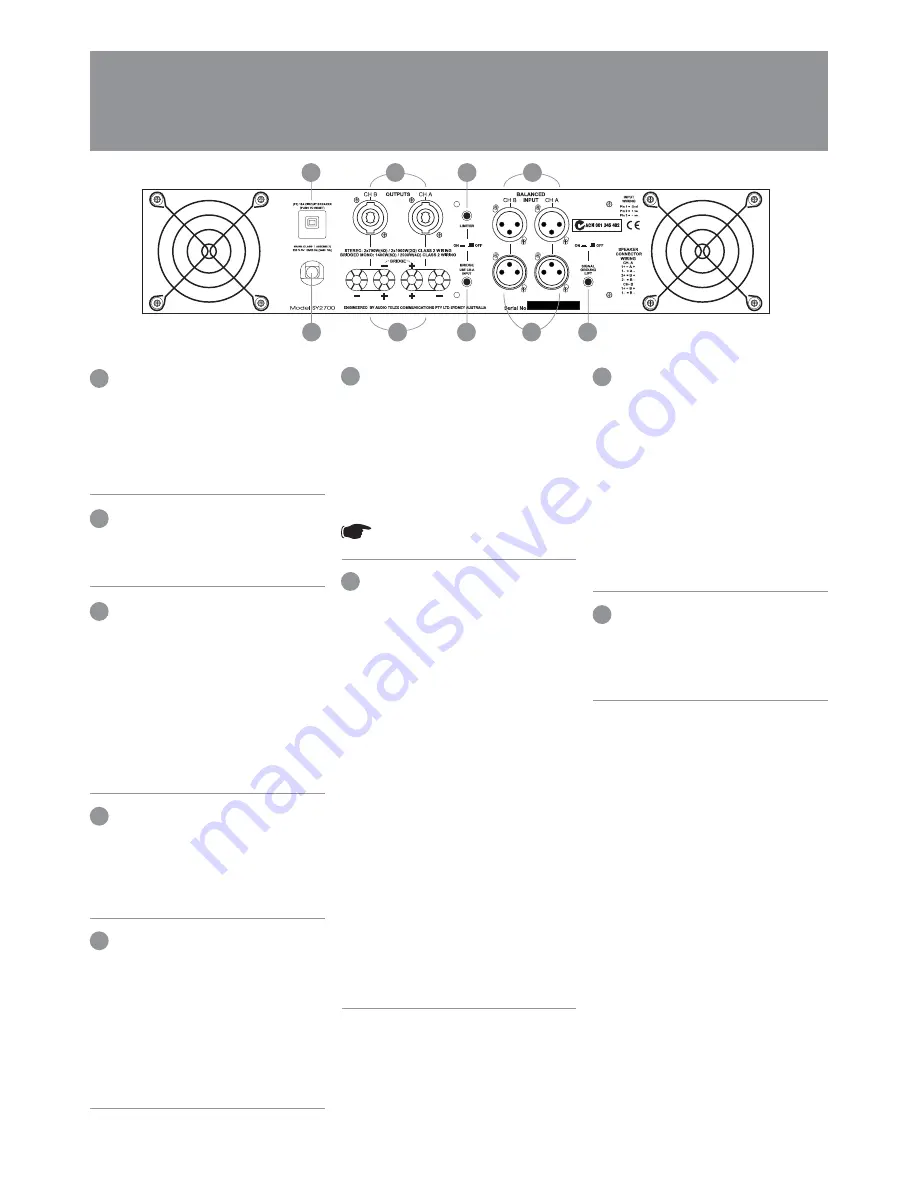 AUSTRALIAN MONITOR SY2200 Operation Manual Download Page 6