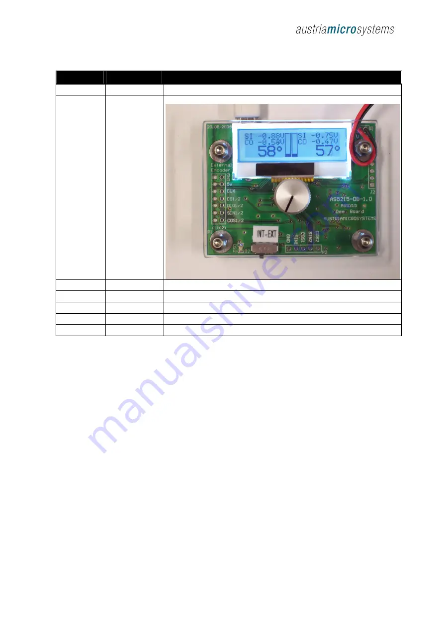 austriamicrosystems AS5215 Operation Manual Download Page 9