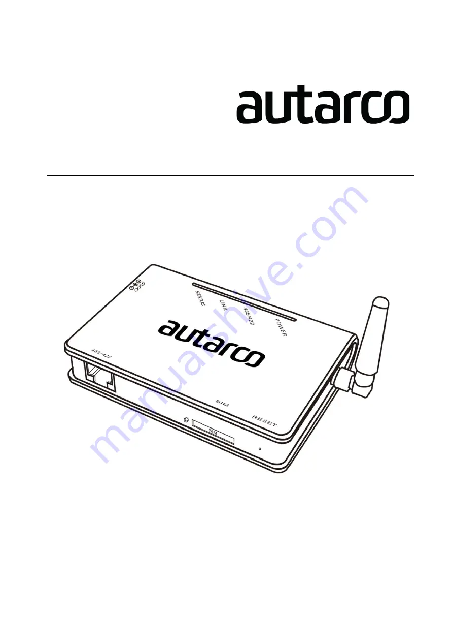 Autarco S2.GPRS-BOX Скачать руководство пользователя страница 1