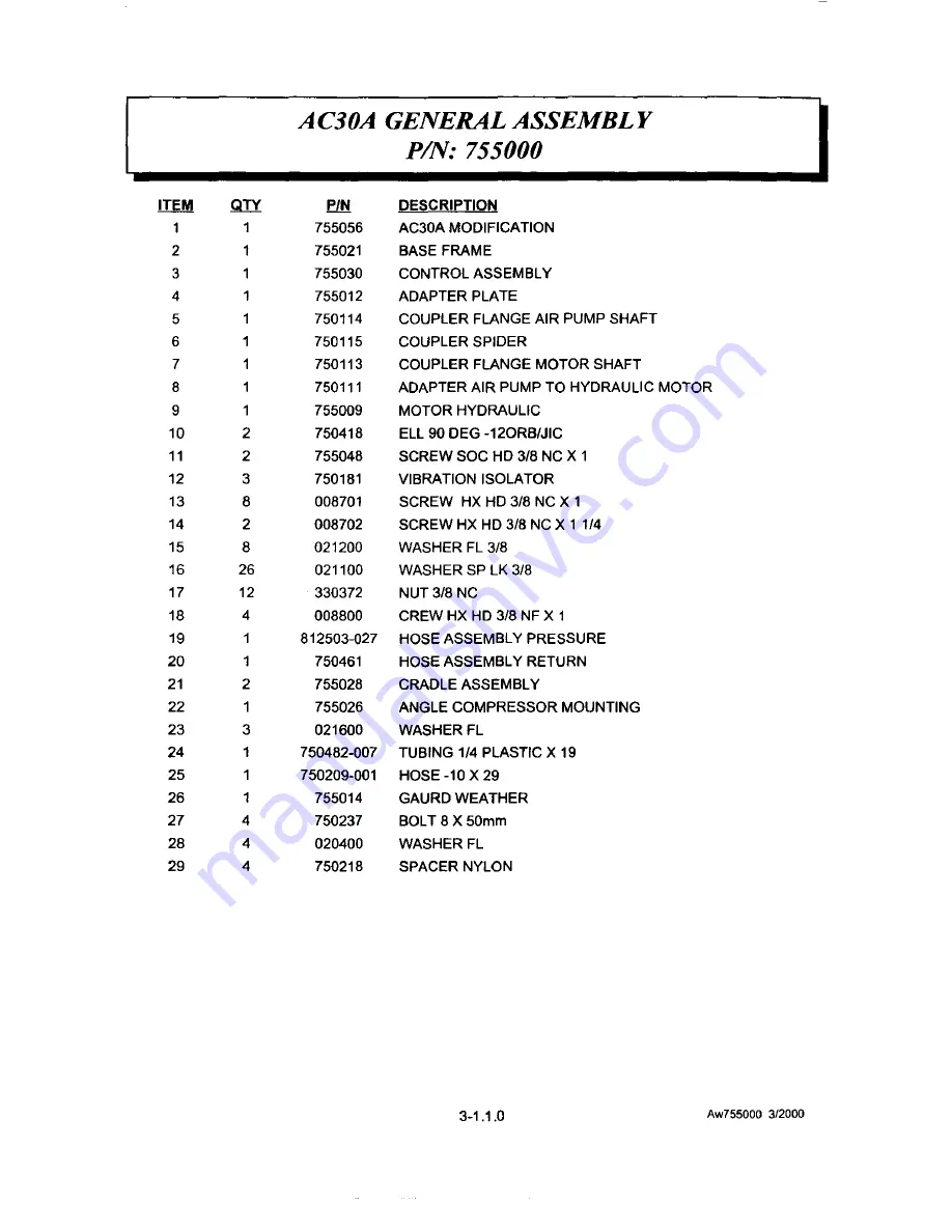 Auto Crane AC30A Owner'S Manual Download Page 21