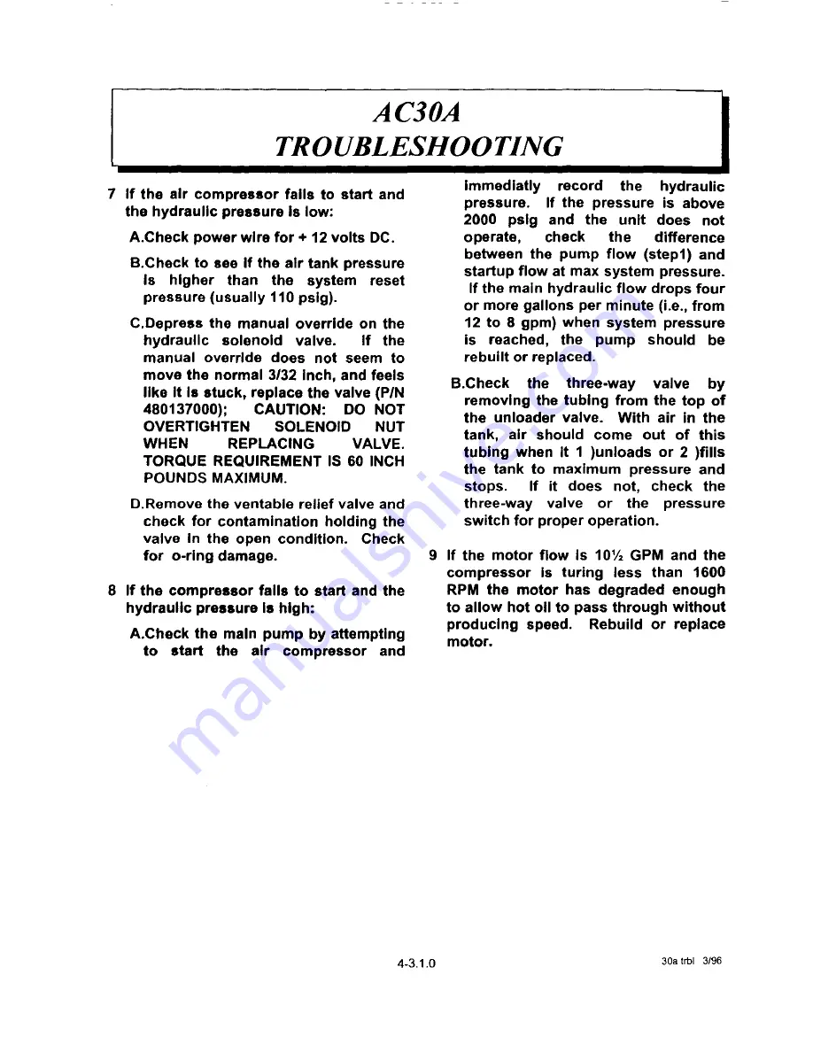 Auto Crane AC30A Owner'S Manual Download Page 46