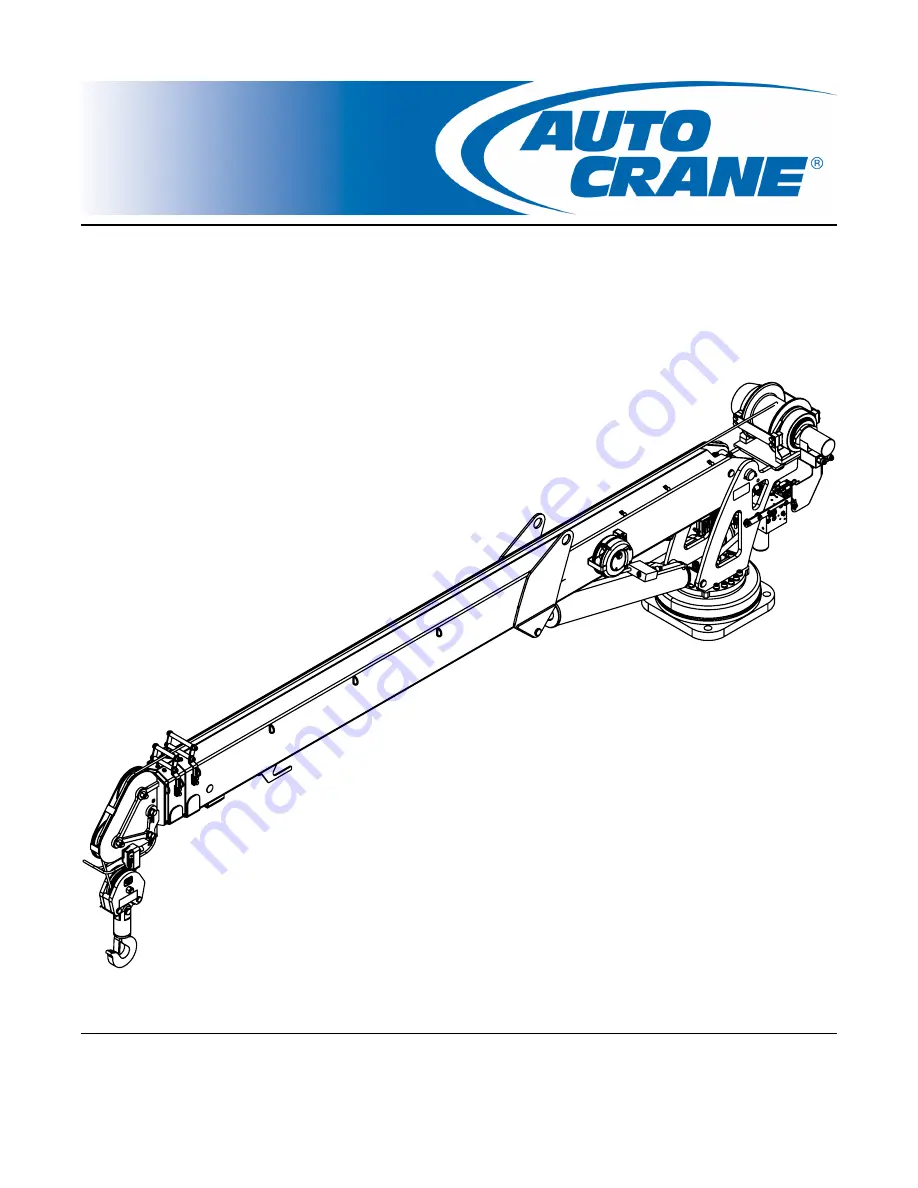 Auto Crane HC-5 NEXSTAR Скачать руководство пользователя страница 1