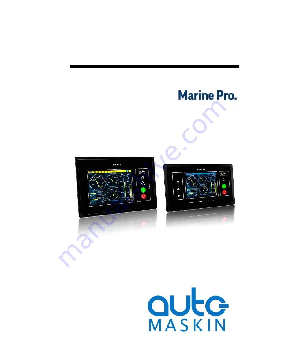 auto maskin Marine Pro DCU 410E User Manual Download Page 1