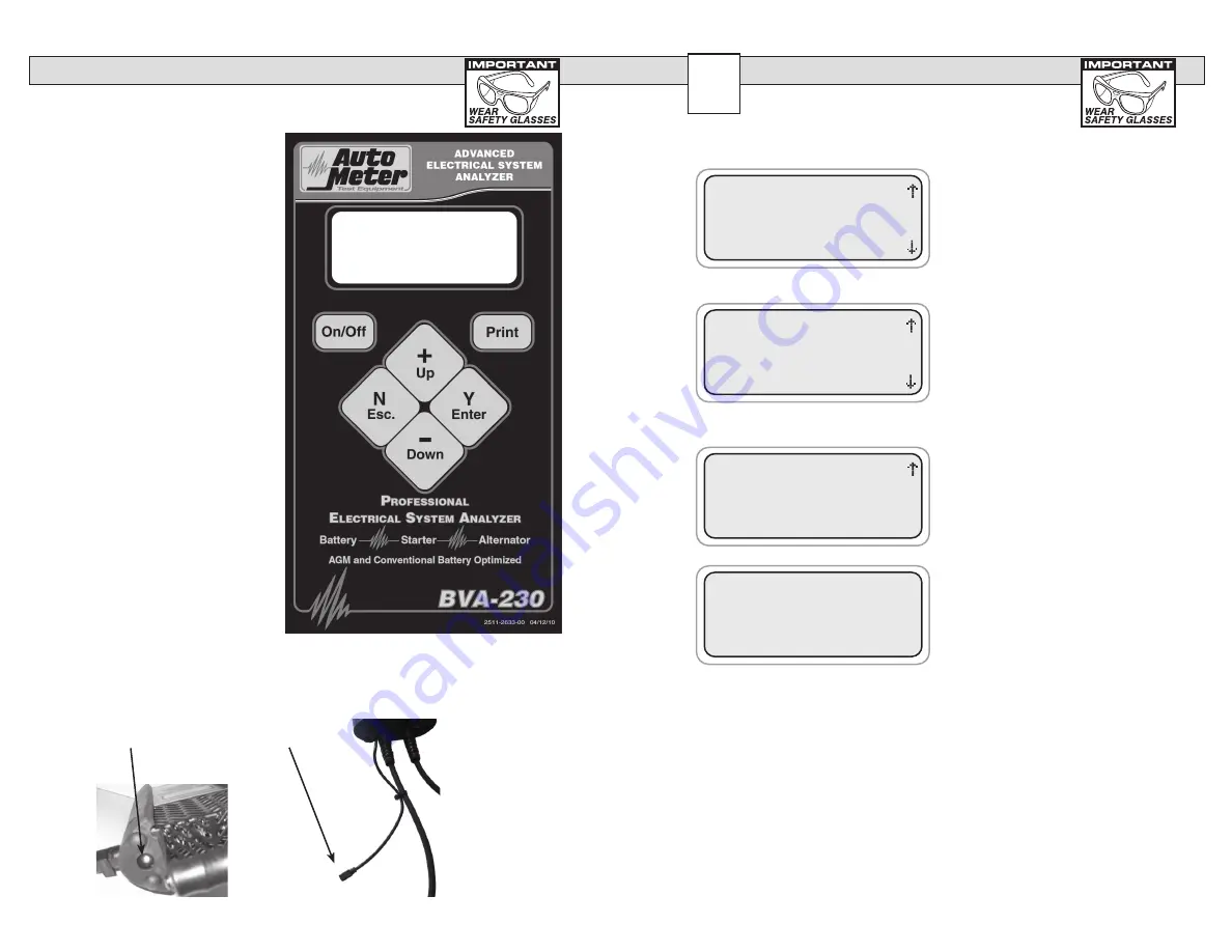 Auto Meter BVA-230OZR Operator'S Manual Download Page 6