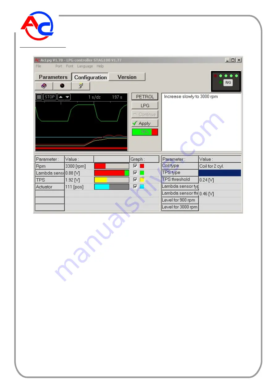 autogaz AC STAG-100 Installation & Programming Manual Download Page 13