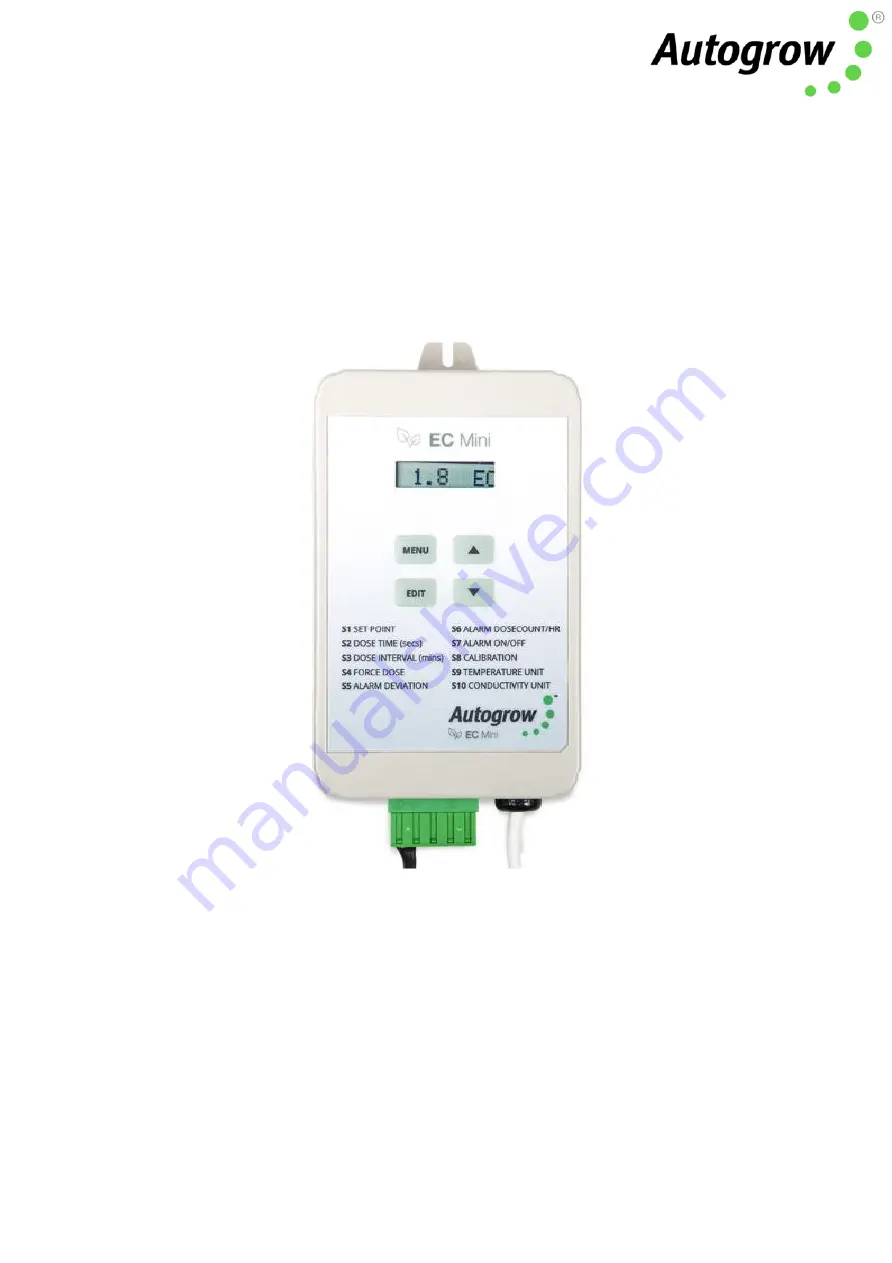 Autogrow EC Mini Installation And User Manual Download Page 1