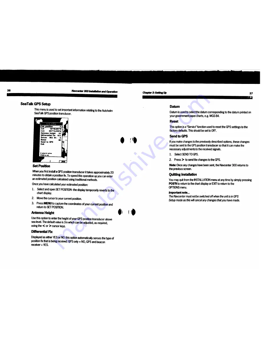 AUTOHELM Navcenter 300 User Manual Download Page 21