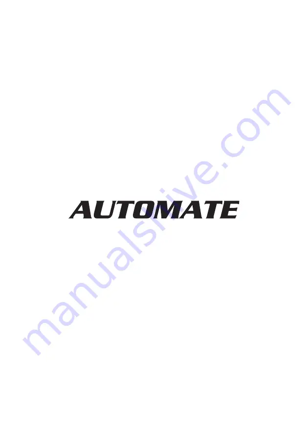 Automate AM2023 Series Operator'S Manual Download Page 34