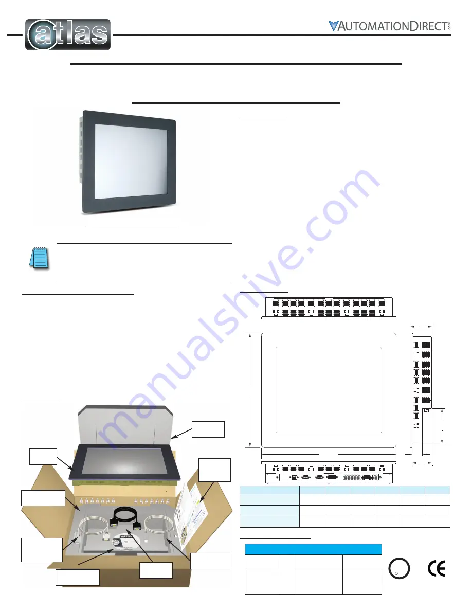 Automation Direct ATLAS ATM1500 Quick Installation Manual Download Page 1