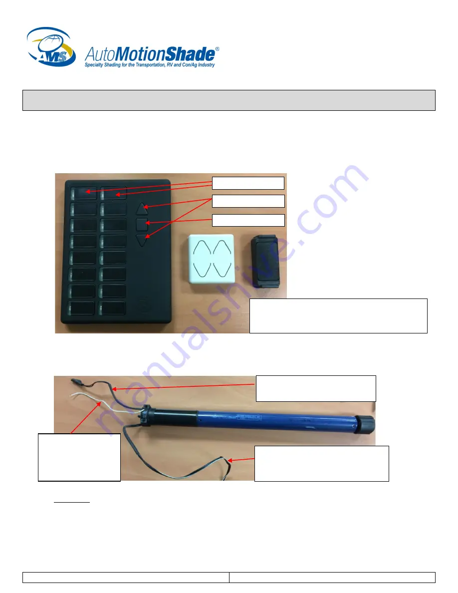 AutoMotionShade QRG Скачать руководство пользователя страница 1