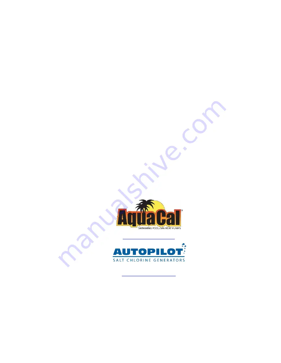 Autopilot Pool Pilot PROA PROB Series Owner'S Manual Download Page 28