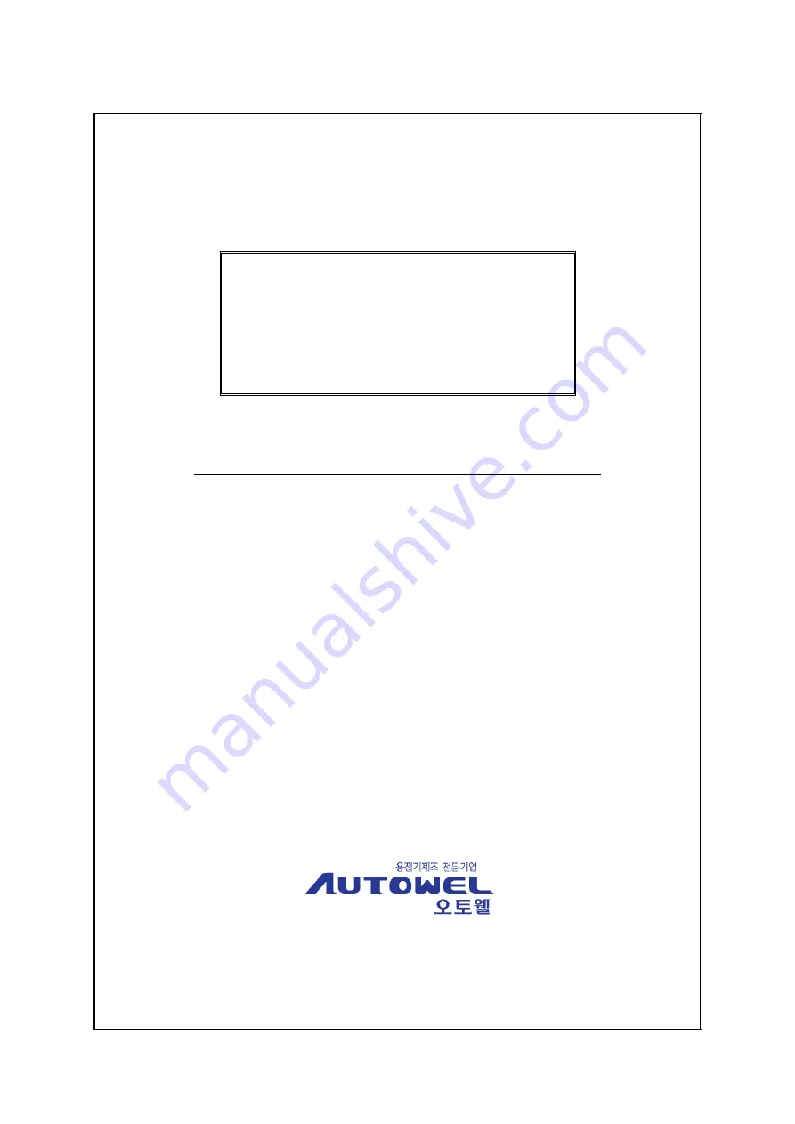 Autowel NICE-350DT Скачать руководство пользователя страница 1