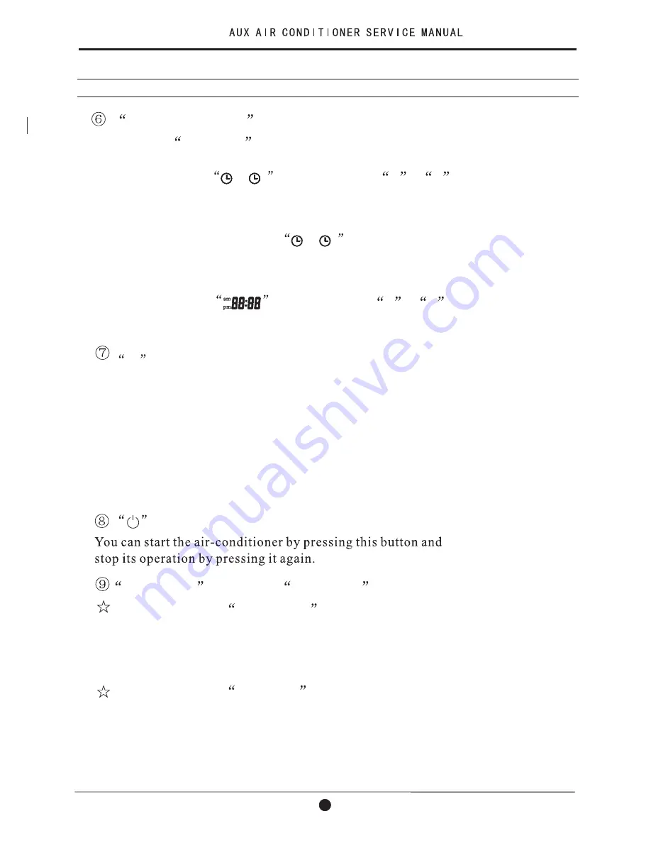 AUX ASW-09A4/E Series Service Manual Download Page 13