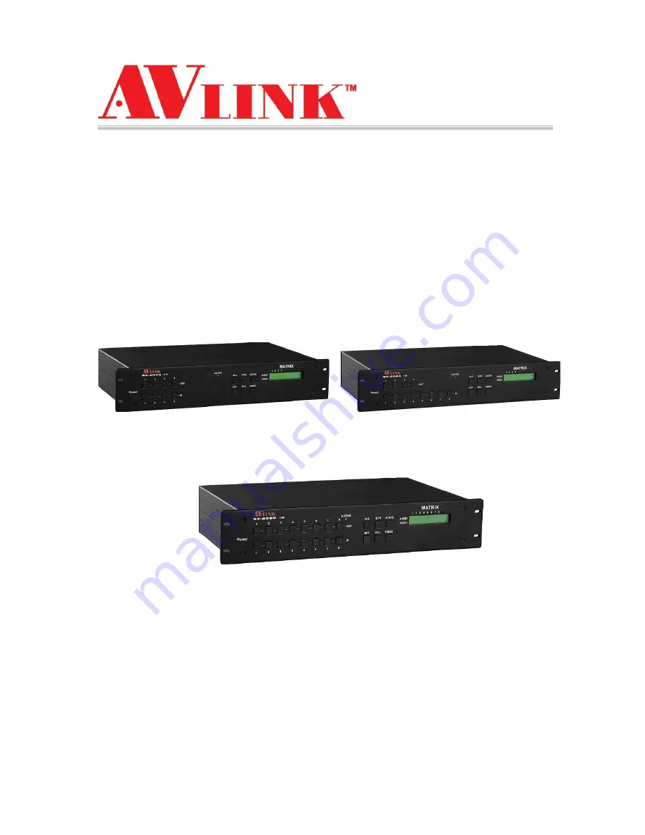 AV Link SX-2044 User Manual Download Page 1