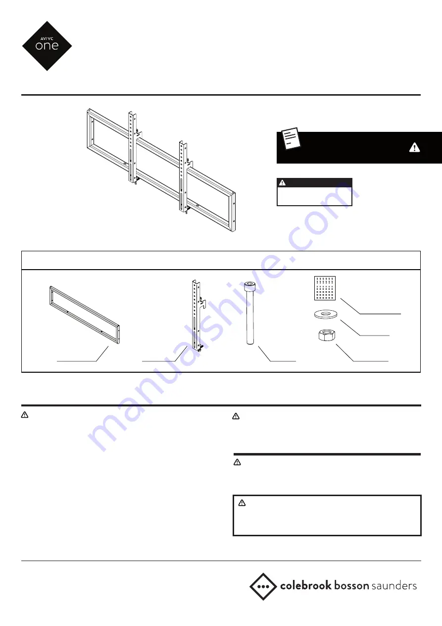 AV/VC One AVS/021/SMK1 Скачать руководство пользователя страница 1