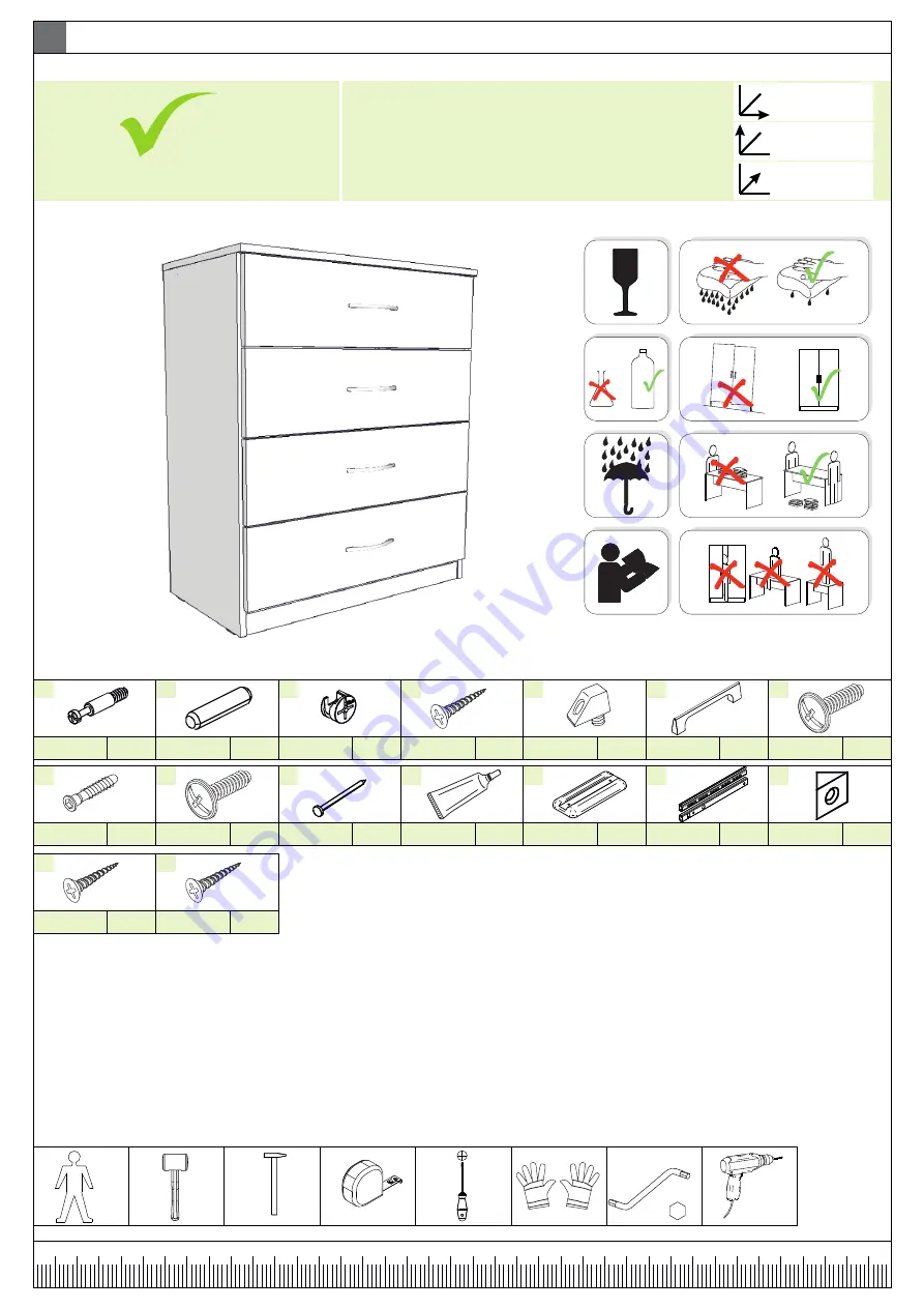 avaks nabytok BASIC komoda 4ZAS Скачать руководство пользователя страница 1