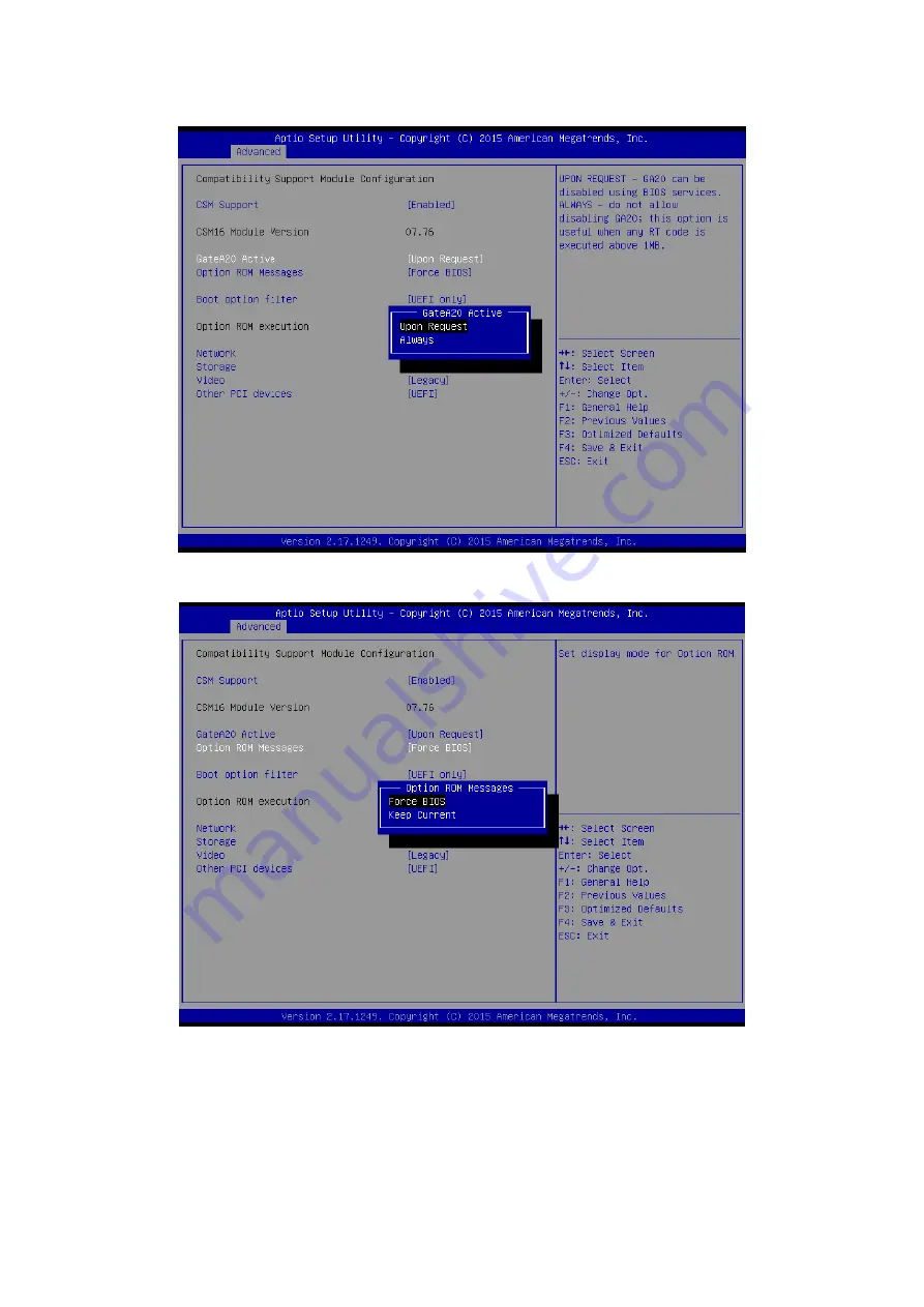 Avalue Technology ARC-1709 Quick Reference Manual Download Page 82