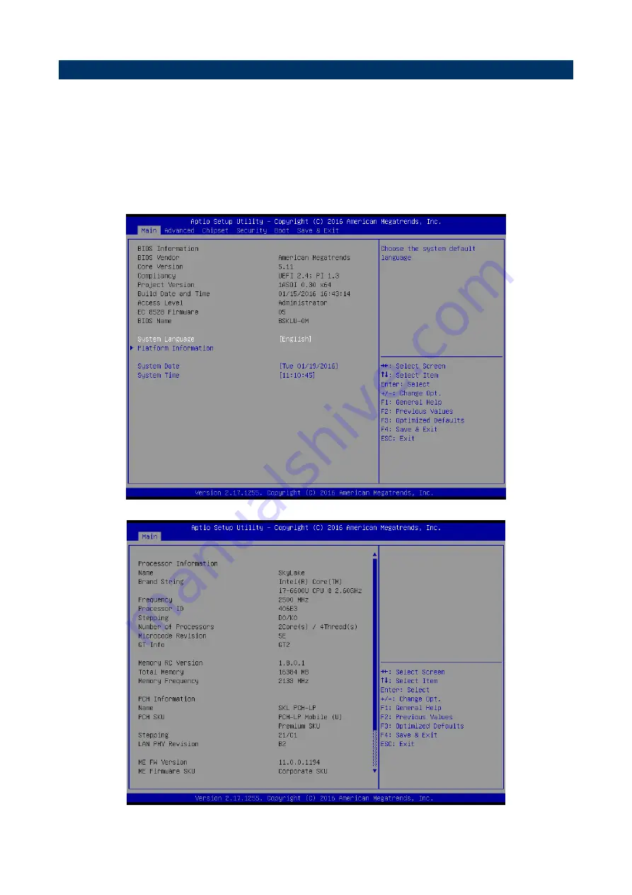 Avalue Technology EBM-SKLU User Manual Download Page 35