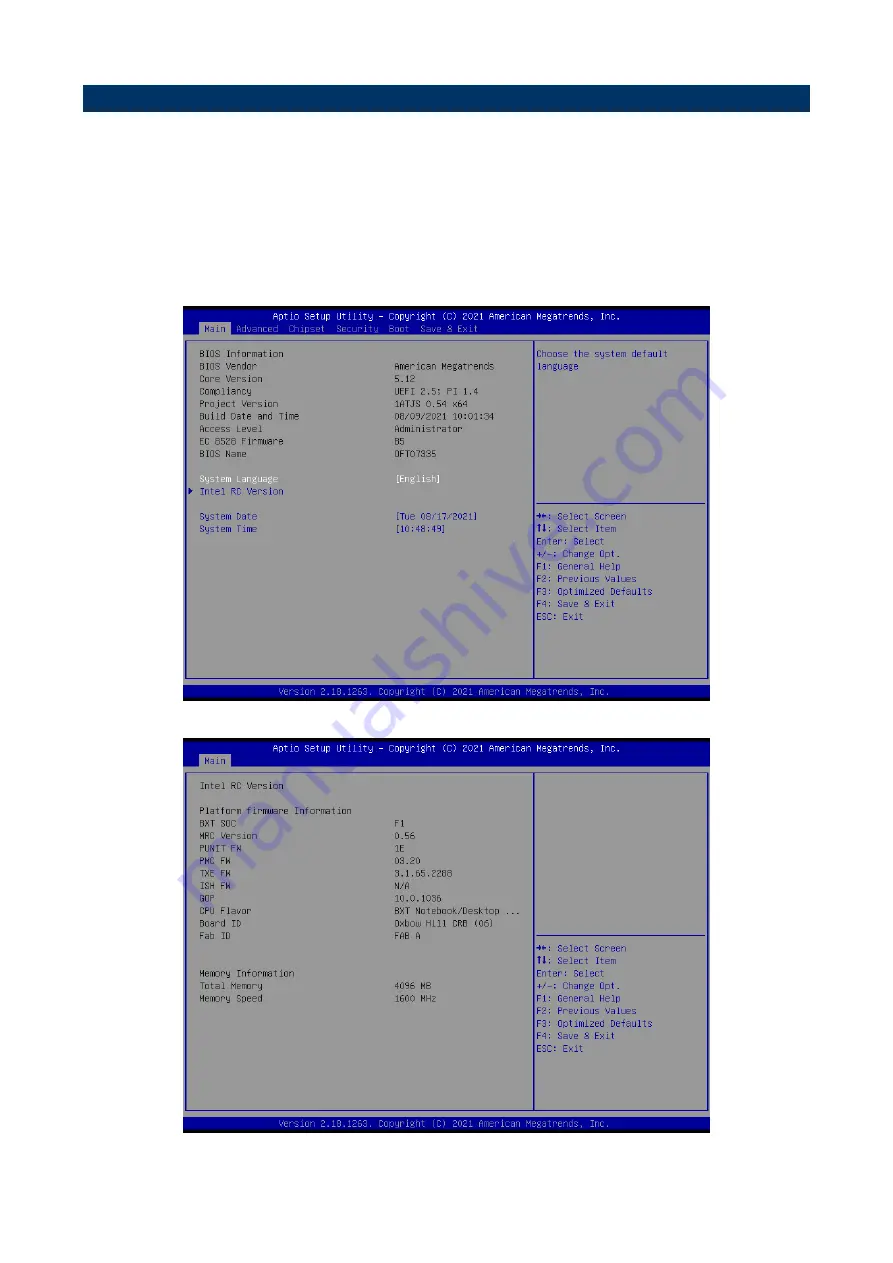 Avalue Technology OFP-07W33 Quick Reference Manual Download Page 43