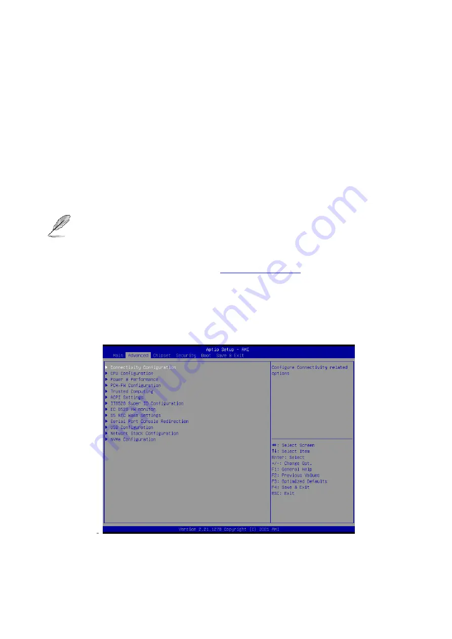 Avalue Technology OFP-15W38 Quick Reference Manual Download Page 60