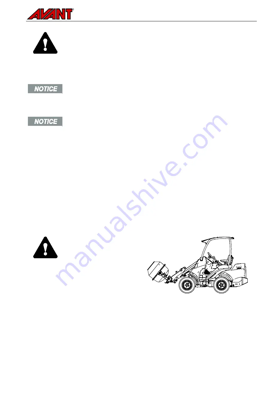 AVANT A36951 Operator'S Manual For Attachment Download Page 21