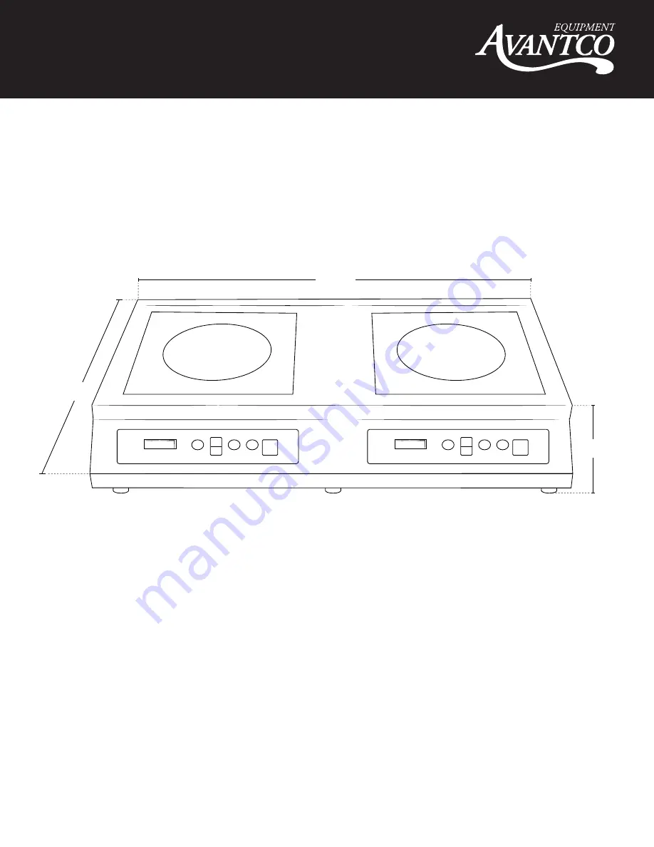 Avantco Equipment 177IC35DB User Manual Download Page 8