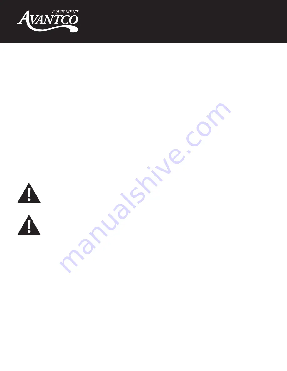 Avantco Equipment 177KSLICER80 User Manual Download Page 5