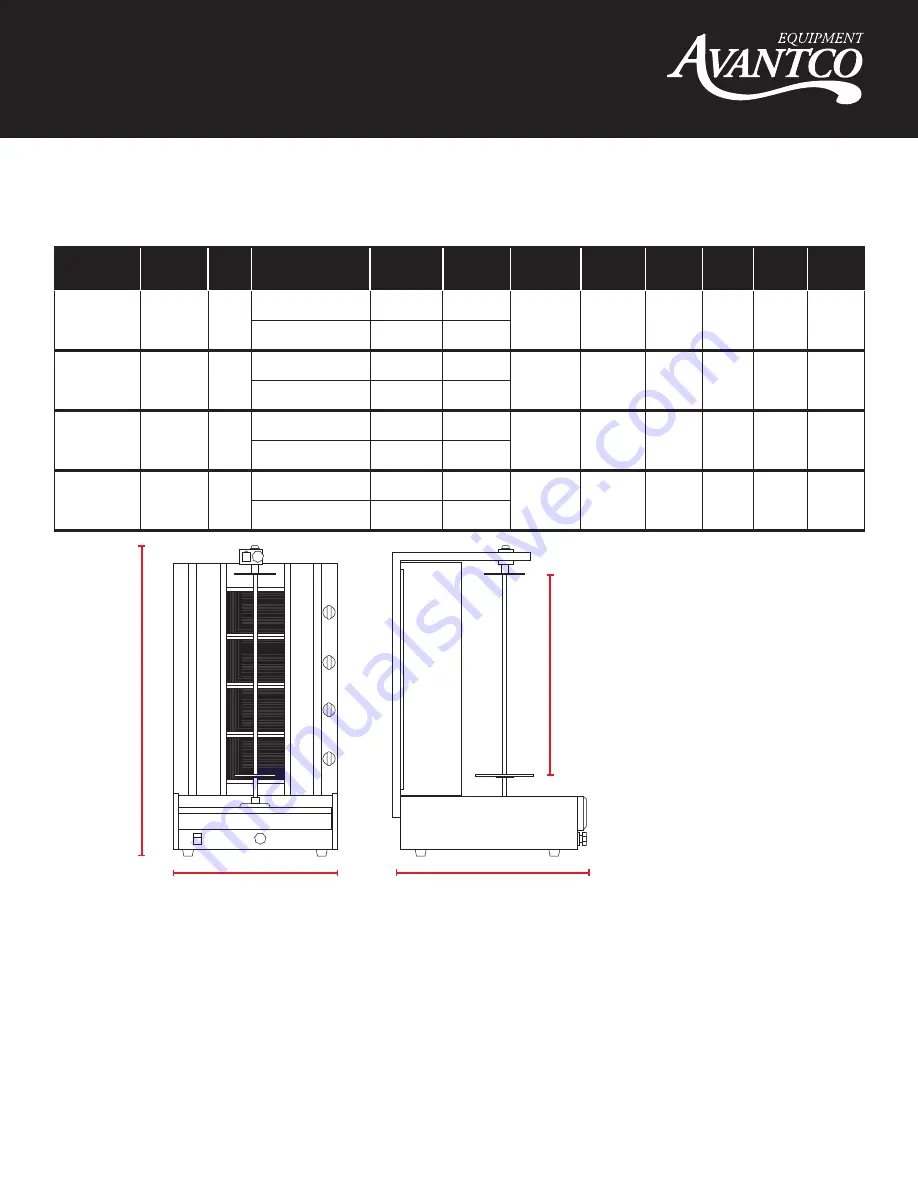 Avantco Equipment 177VB202 Скачать руководство пользователя страница 4