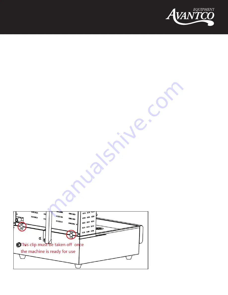Avantco Equipment 177VB202 Скачать руководство пользователя страница 6