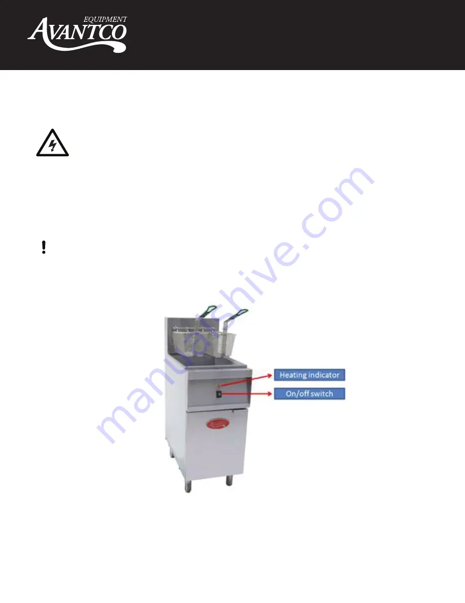 Avantco 177EF40B User Manual Download Page 11