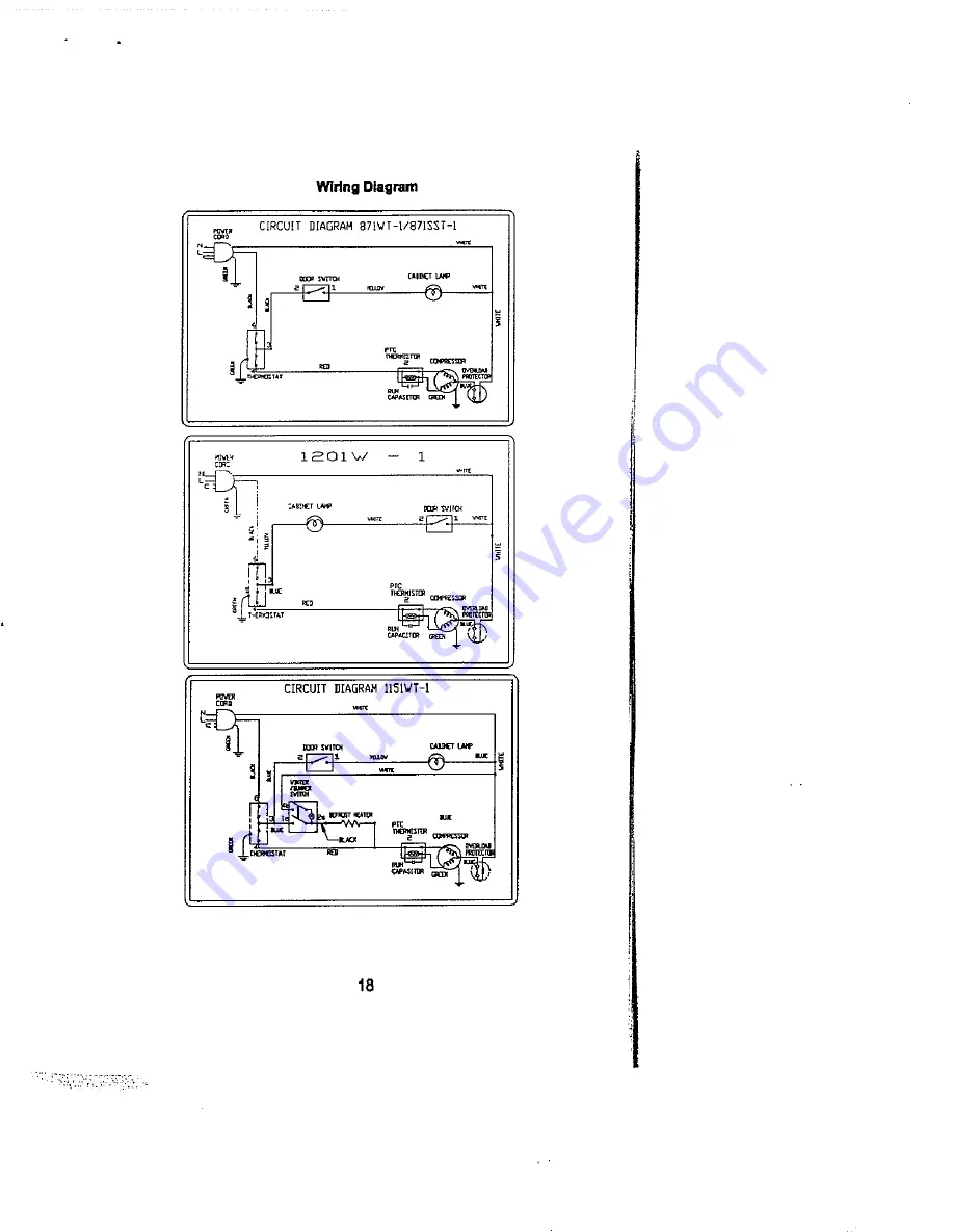 Avanti 1151WT-1 Instruction Manual Download Page 18