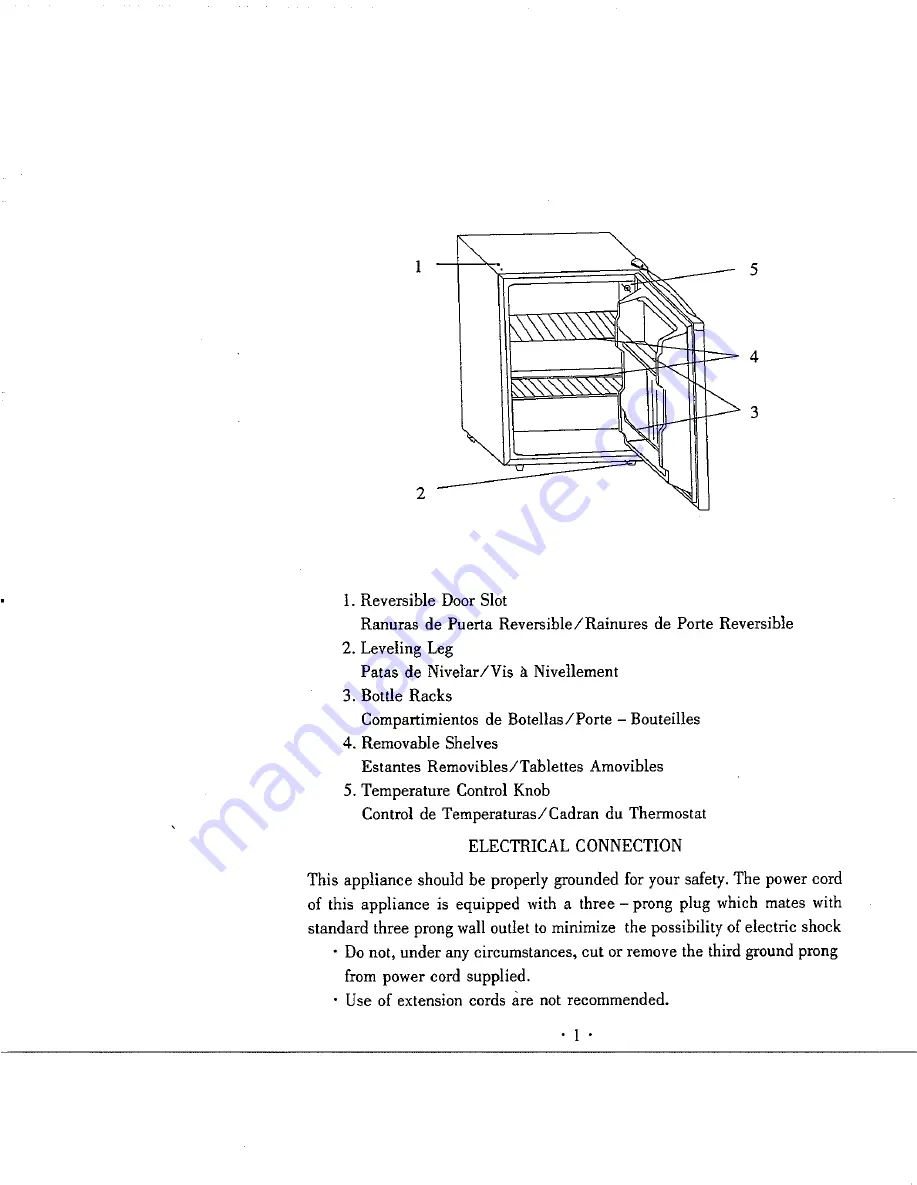 Avanti 249SYB Instruction Manual Download Page 2