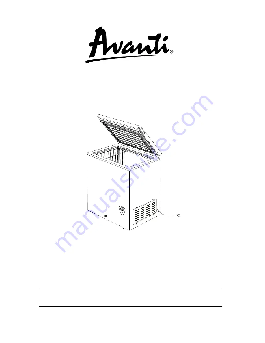 Avanti CF205 Instruction Manual Download Page 1