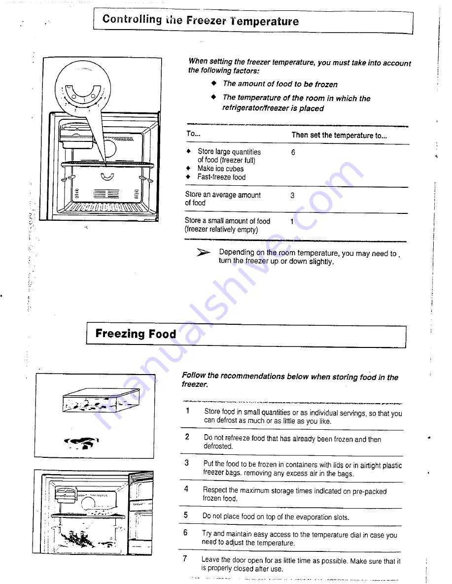 Avanti DELUXE FROST FREE FF-97R Instruction Manual Download Page 13