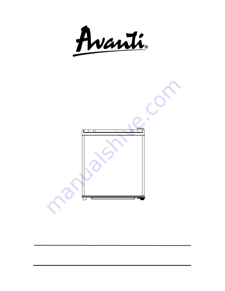 Avanti EC149W Instruction Manual Download Page 1