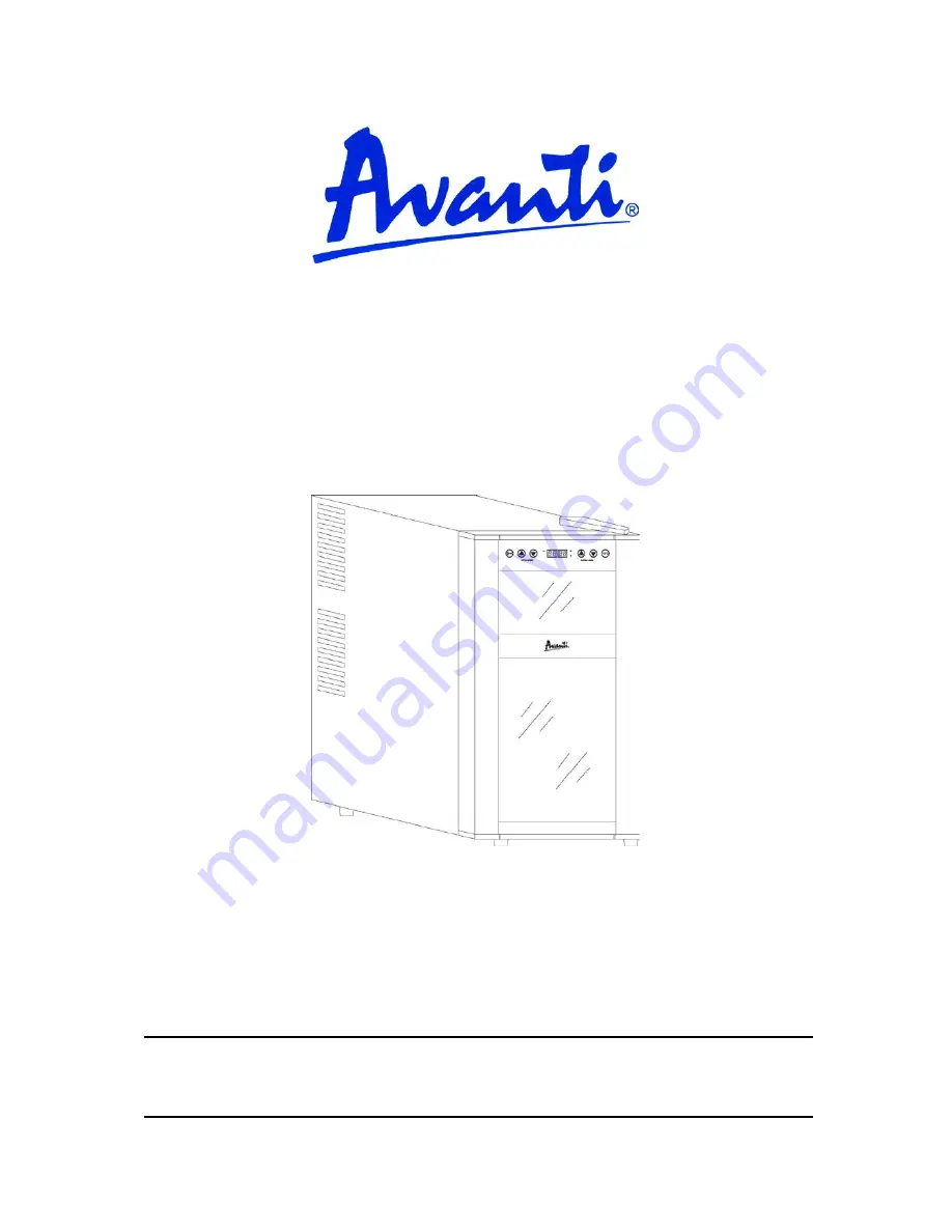 Avanti EWC1802DZ Instruction Manual Download Page 1