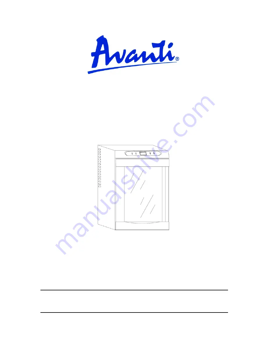 Avanti EWC60BS Instruction Manual Download Page 1