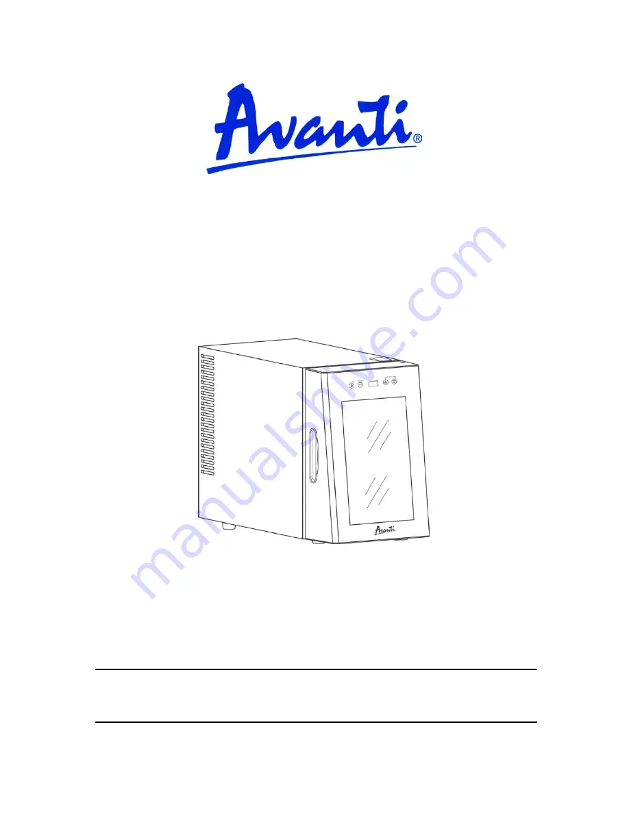 Avanti EWC8TV Instruction Manual Download Page 1