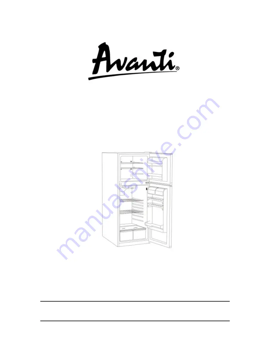 Avanti FF1061W Скачать руководство пользователя страница 1