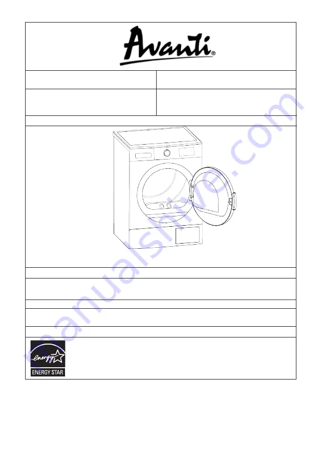 Avanti FLD40V0W Скачать руководство пользователя страница 1