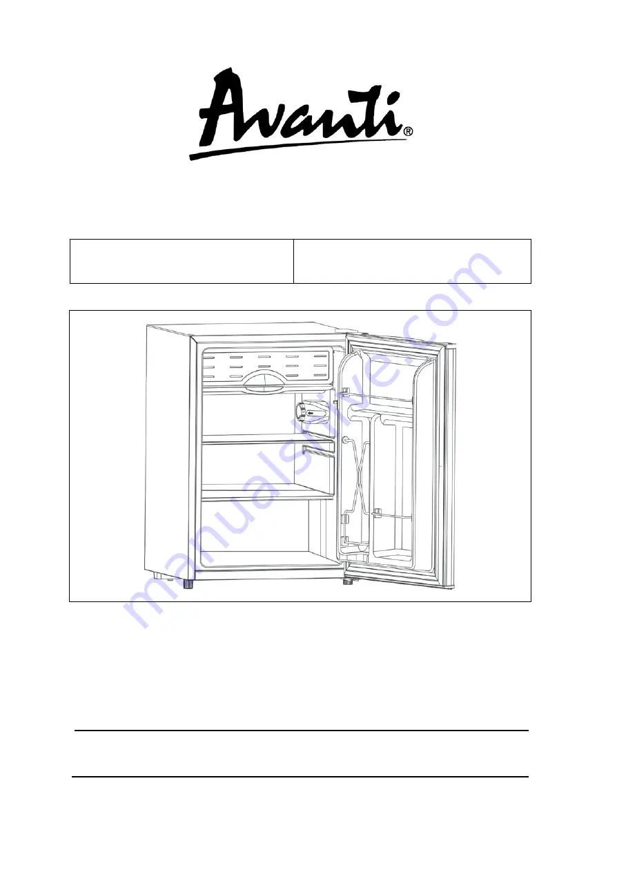 Avanti RMW026PS Instruction Manual Download Page 1