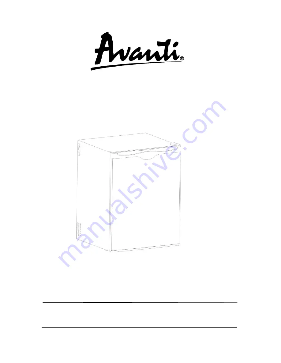 Avanti SHP2403B Instruction Manual Download Page 1