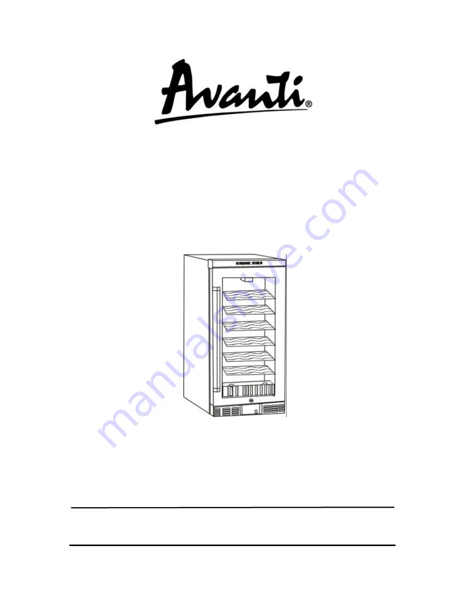 Avanti WC3201D Instruction Manual Download Page 1