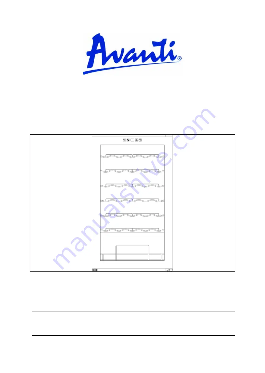 Avanti WC34N2P Instruction Manual Download Page 1