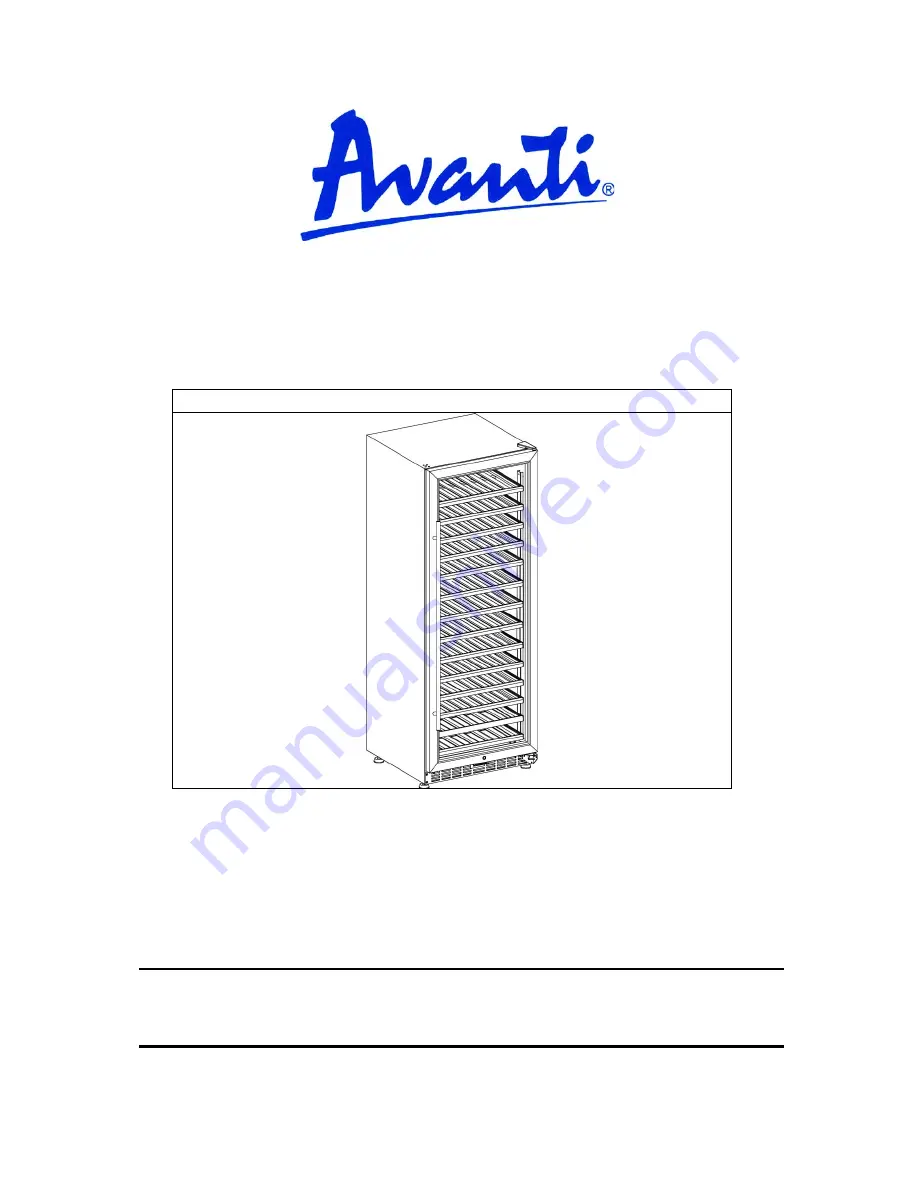 Avanti WCF143S3ST Instruction Manual Download Page 1