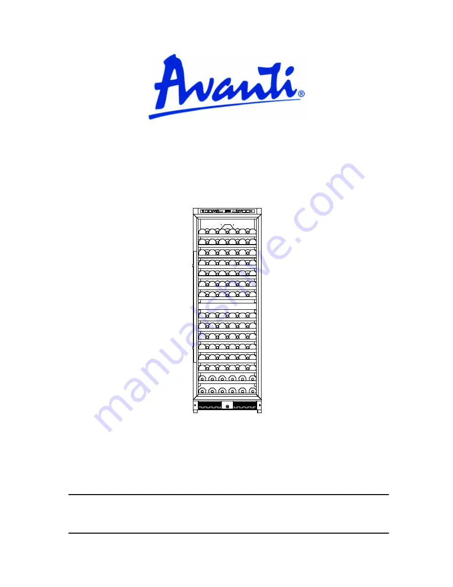 Avanti WCR683DZD Instruction Manual Download Page 1