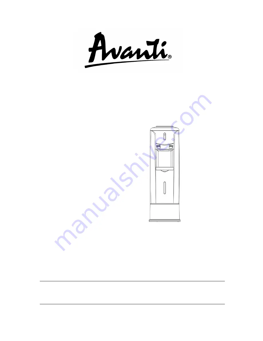 Avanti WD362BP Скачать руководство пользователя страница 1