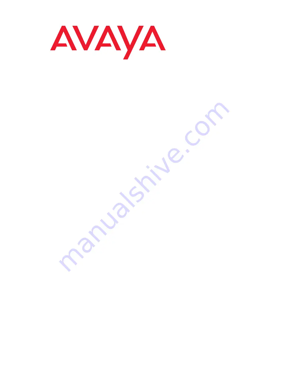 Avaya 16-300310 Скачать руководство пользователя страница 1