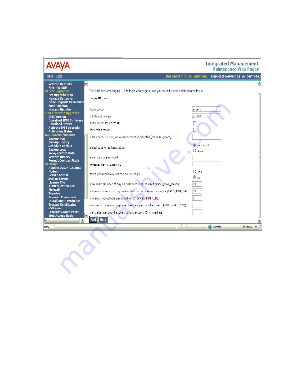 Avaya G700 Installing And Upgrading Download Page 131