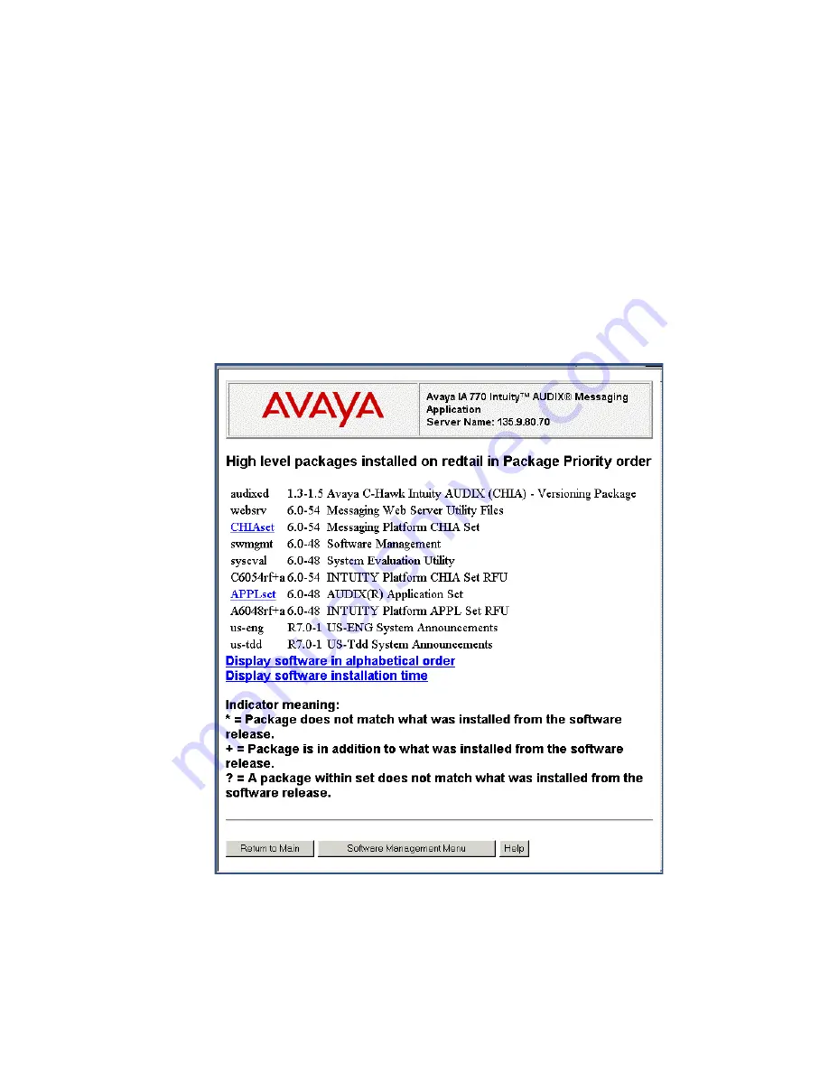 Avaya G700 Installing And Upgrading Download Page 706